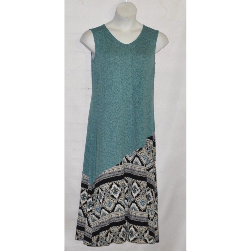 Joan Rivers Sleeveless Midi/Maxi Dress Approximately 52” L Size 2XP Artsy Boho